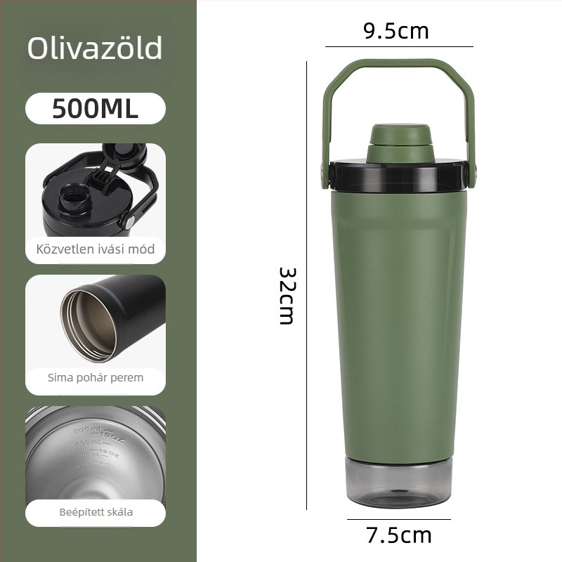 304 rozsdamentes acélból készült vákuum-szigetelt shaker pohár, nagy kapacitás