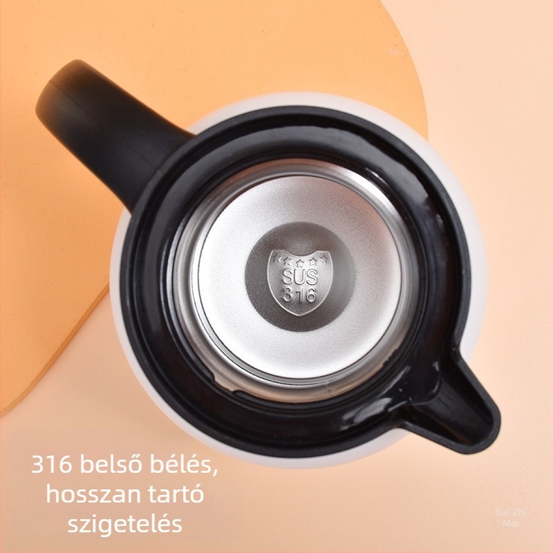 316 rozsdamentes acél termosz teát és víz elválasztó rendszerrel, nagy kapacitású, otthoni használatra, modern minimalist dizájn