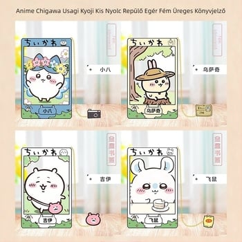 9 cm-es fémes, áttört könyvjelző anime-stílusban Jiyi Xiaoba és Usachi-vel, repülő mókus