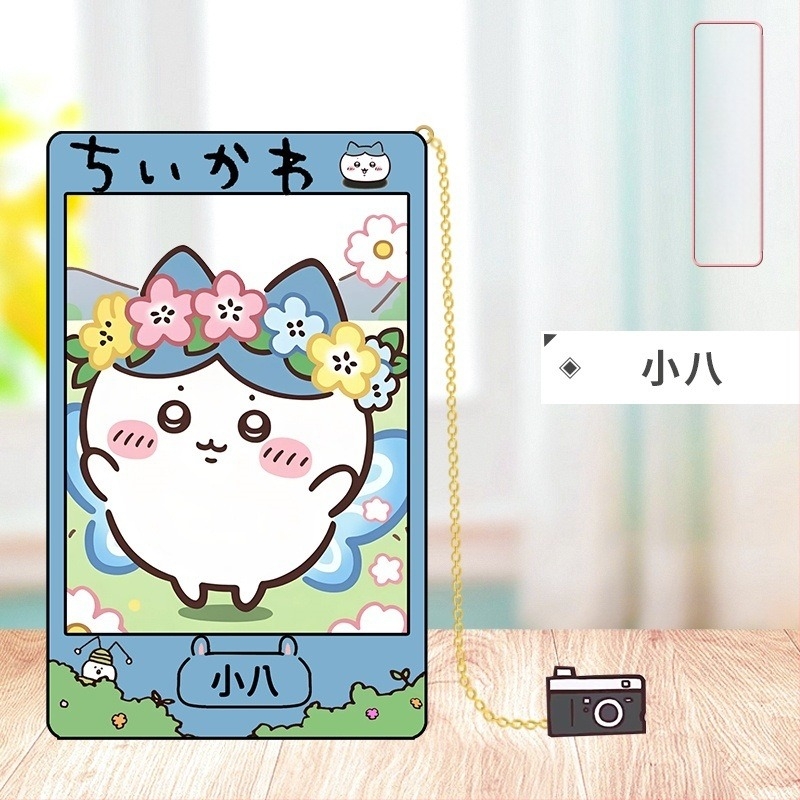 9 cm-es fémes, áttört könyvjelző anime-stílusban Jiyi Xiaoba és Usachi-vel, repülő mókus