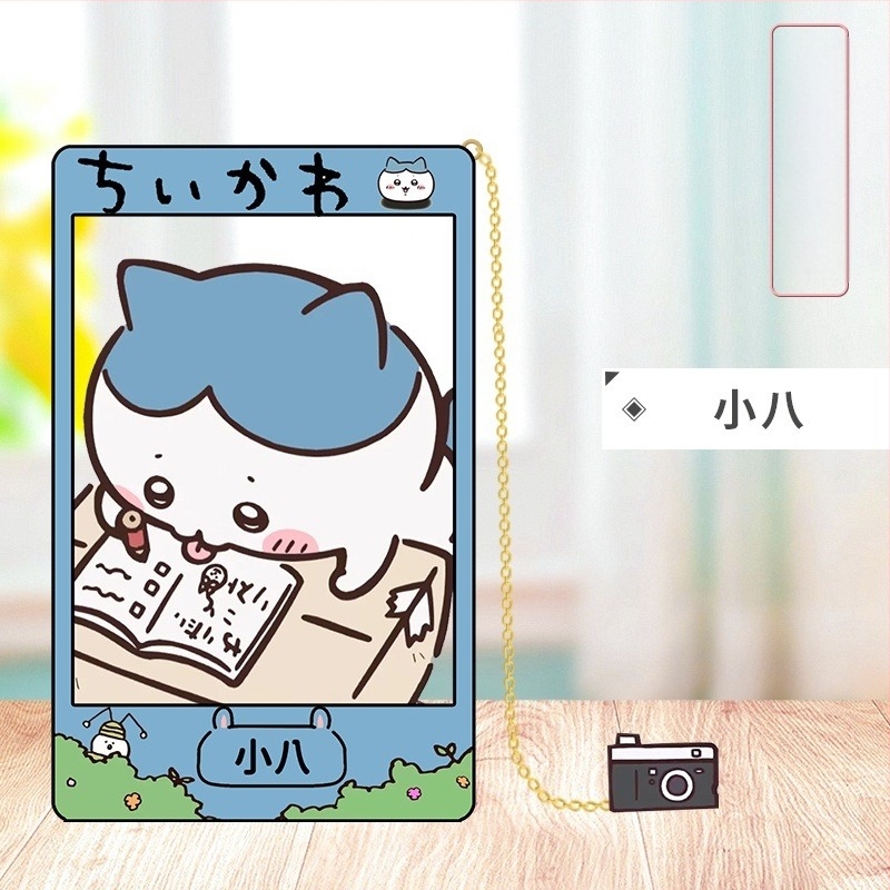 9 cm-es fémes, áttört könyvjelző anime-stílusban Jiyi Xiaoba és Usachi-vel, repülő mókus