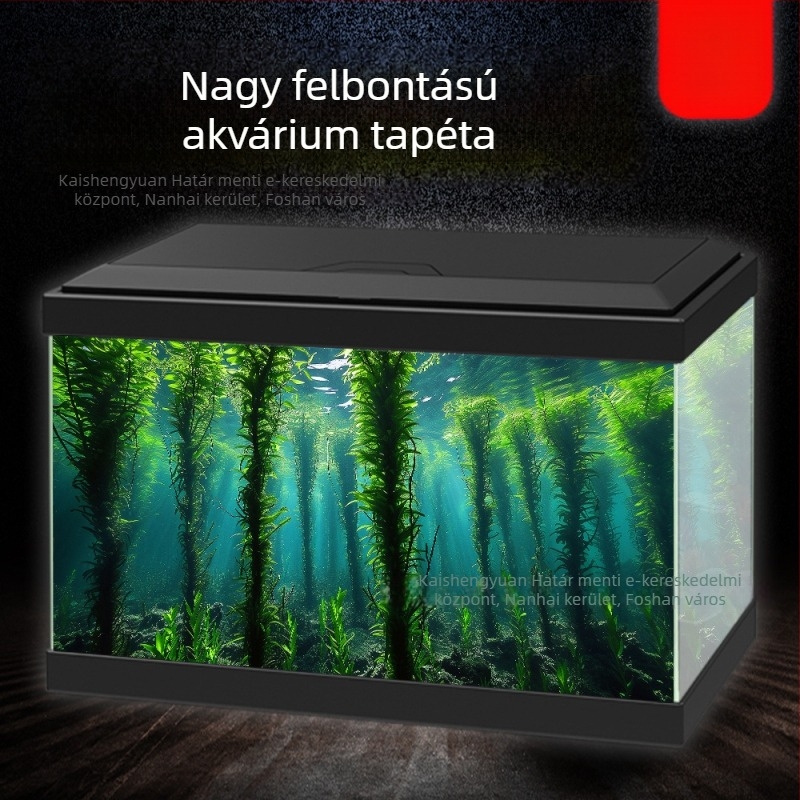HD 5D akvárium háttérmatrica – öntapadós, nyom nélkül, nagy felbontású háttér