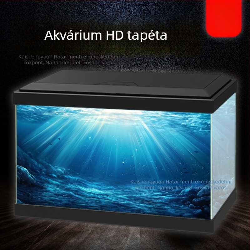 HD 5D akvárium háttérmatrica – öntapadós, nyom nélkül, nagy felbontású háttér