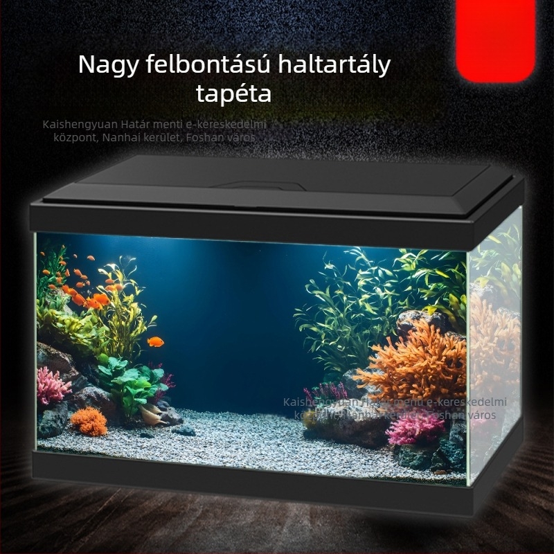 HD 5D akvárium háttérmatrica – öntapadós, nyom nélkül, nagy felbontású háttér