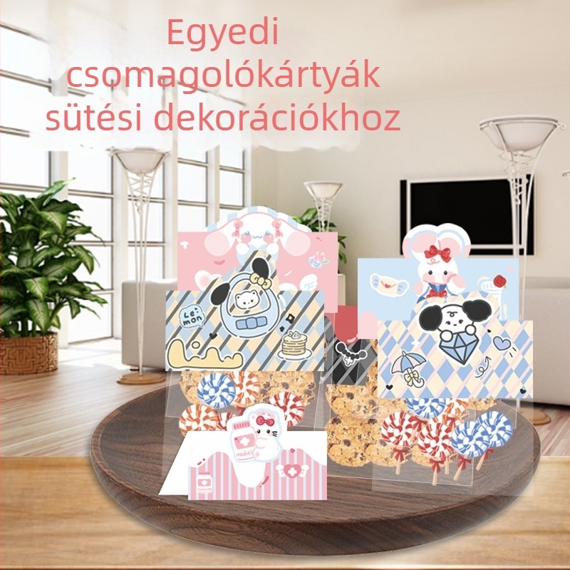 Behajtható csomagolási címkék élelmiszerekhez, gyümölcsökhöz és ékszerekhez; ár címkék; offset nyomtatású csomagoló kártyák; pegboard matricák; színkódok