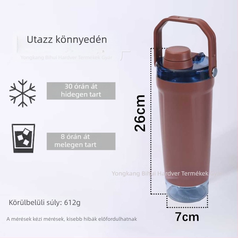 304 rozsdamentes acélból készült dupla falú, szigetelt pohár kültéri használatra, nagy kapacitású shaker pohár
