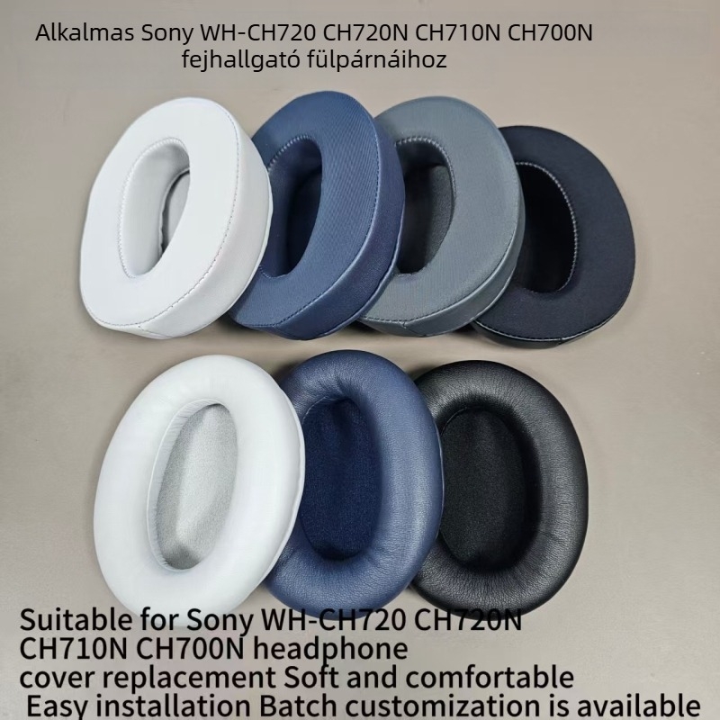 Sony WH-CH720/CH720N, CH710N, CH700N fejhallgató fülpárnák – műbőr
