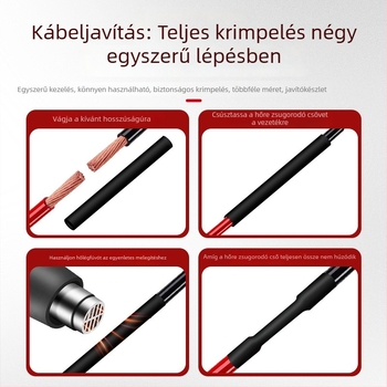 Izolált vezetékvédő hüvelyekkel ellátott hőszorítócsövek – széles modellválaszték, gyors zsugorodás