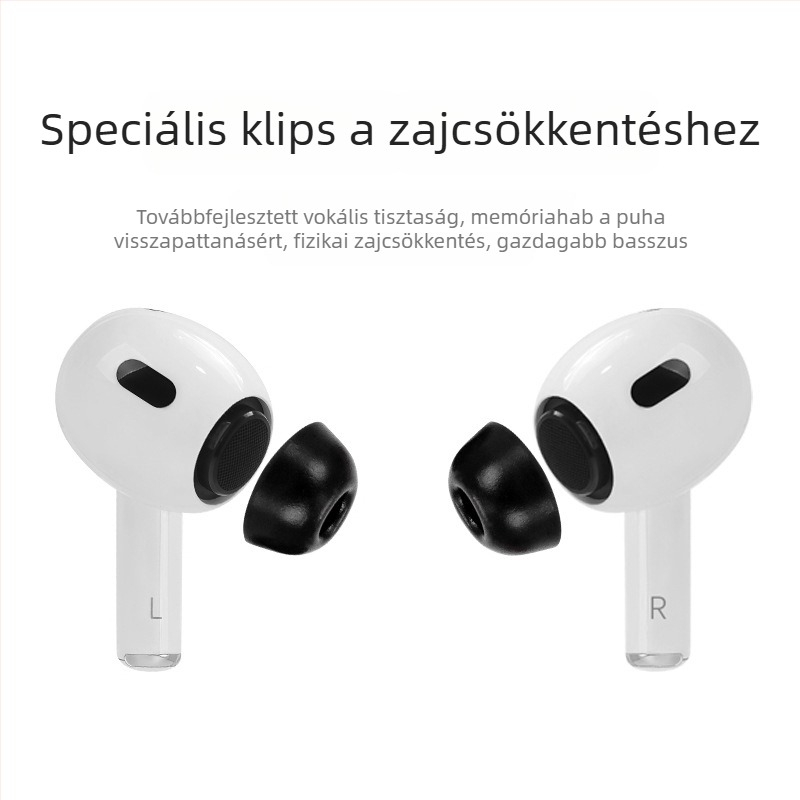 Memóriahabos fülkapcsok AirPods Pro 3. generációhoz, szivacsos füldugók, inert szivacs füldugók