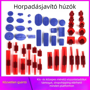 Fényezés nélküli horpadásjavító készlet autókhoz — húzóeszközök, húzó táblák, tömítőelemek és kalapács