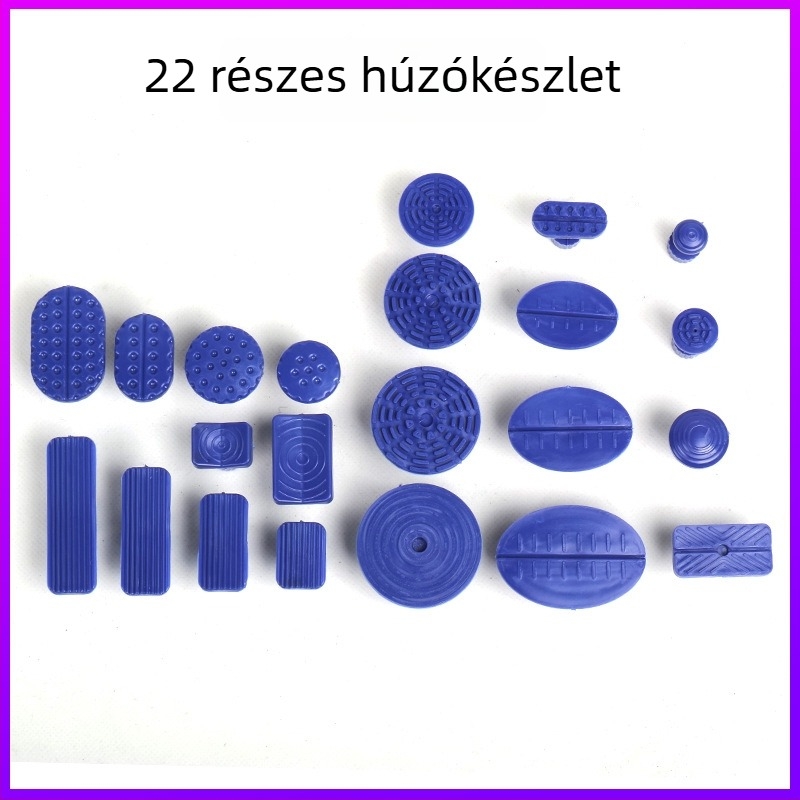 Fényezés nélküli horpadásjavító készlet autókhoz — húzóeszközök, húzó táblák, tömítőelemek és kalapács
