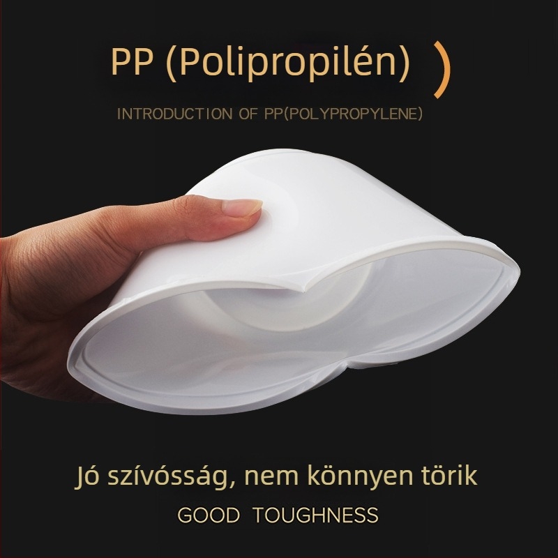 Kerek egyszer használatos tál PP-ből, tejfehér, átlátszó ételtartó, injekcióval formált, 300–900 ml, levesekhez és tésztafélékhez