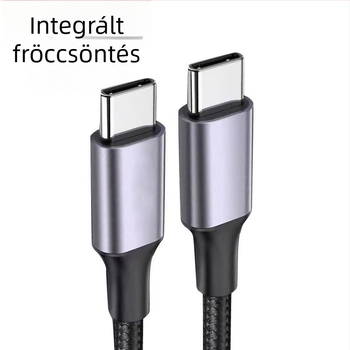 Beépített PD USB-C töltőkábel, 20W/60W/100W, Type-C, iPhone‑hoz