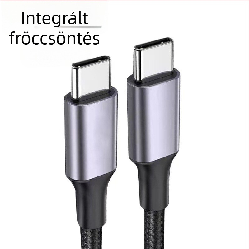 Beépített PD USB-C töltőkábel, 20W/60W/100W, Type-C, iPhone‑hoz