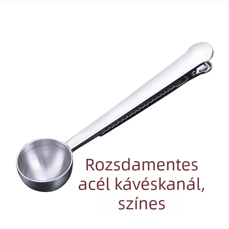 Rozsdamentes acél mérőedény és mérőkanál készlet kettős skálával, sütéshez, kávéhoz és fűszerezéshez