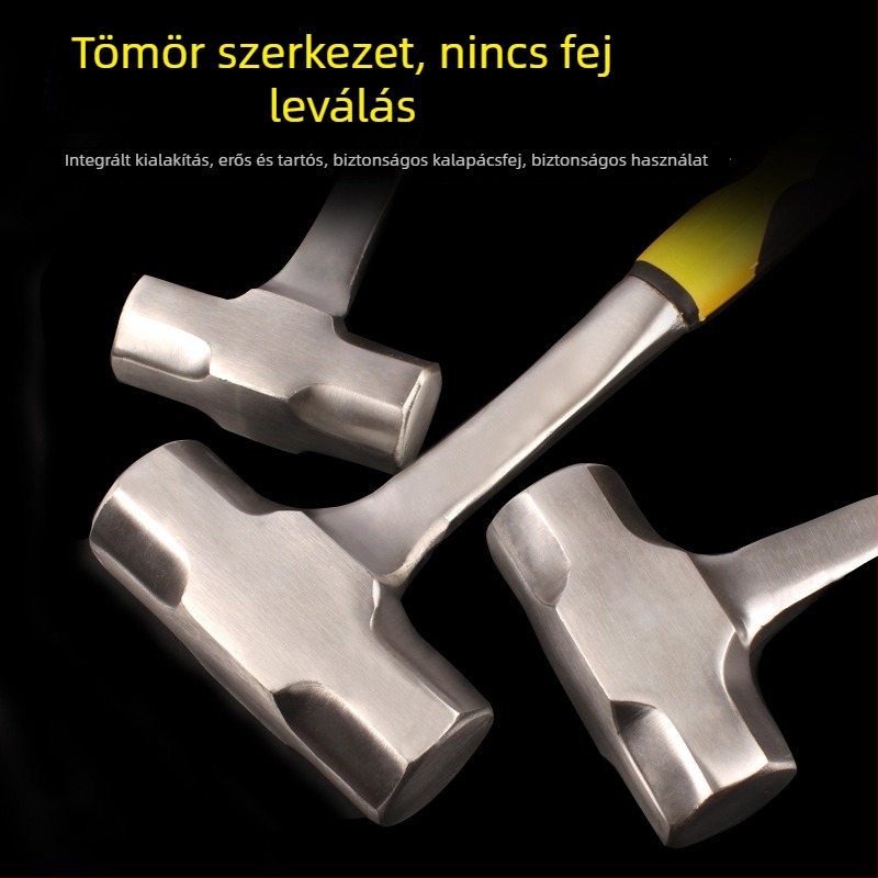 Nyolcszögű bontókalapács falak bontásához, szilárd egybeépített konstrukció, nehéz kézi kalapács