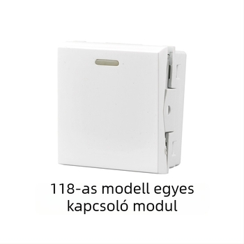 118-as típusú moduláris falba süllyeszthető kapcsolópanel 1–4 pozícióval és dugaszoló aljzatokkal háztartási használatra