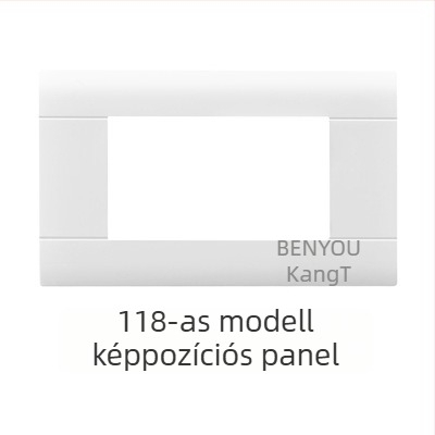 118-as típusú moduláris falba süllyeszthető kapcsolópanel 1–4 pozícióval és dugaszoló aljzatokkal háztartási használatra