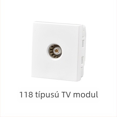 118-as típusú moduláris falba süllyeszthető kapcsolópanel 1–4 pozícióval és dugaszoló aljzatokkal háztartási használatra
