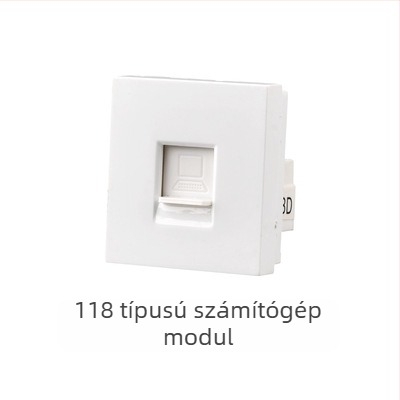 118-as típusú moduláris falba süllyeszthető kapcsolópanel 1–4 pozícióval és dugaszoló aljzatokkal háztartási használatra