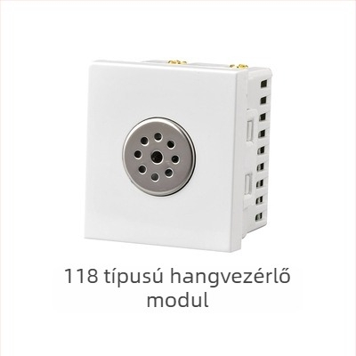 118-as típusú moduláris falba süllyeszthető kapcsolópanel 1–4 pozícióval és dugaszoló aljzatokkal háztartási használatra