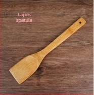 Bambusz konyhai eszközök 8 darabos készlet: tapadásmentes spatulák, leveskanál, serpenyőforgató spatula és hosszú nyél