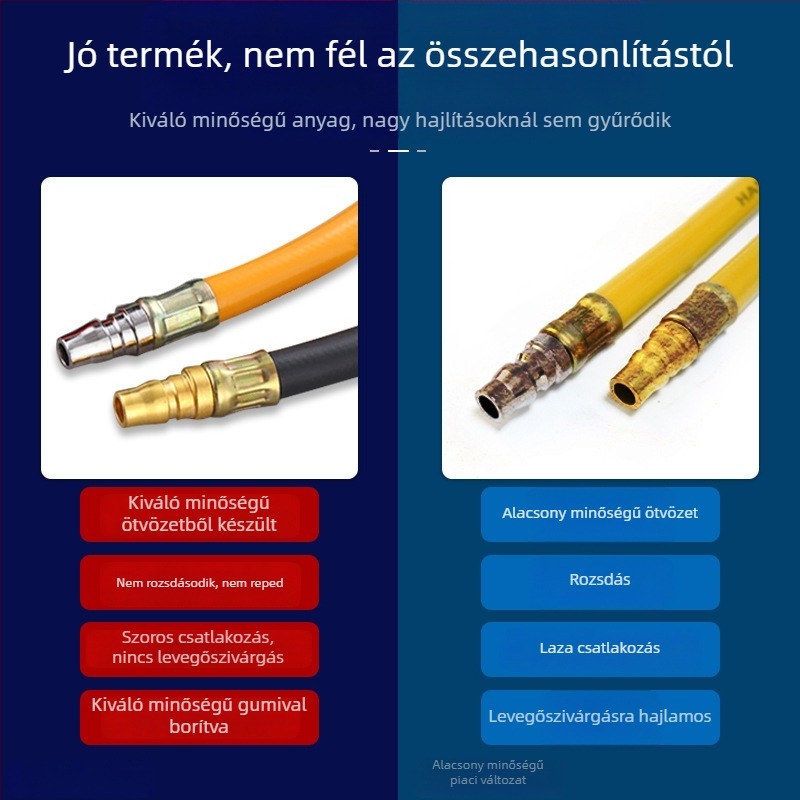 Légpumpa felfúvófej autókhoz, motorkerékpárokhoz és elektromos járművekhez