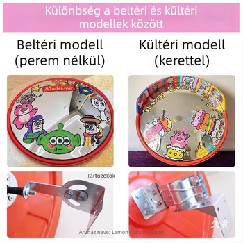 DIY Graffiti-vel festett széles látószögű tükör fényképezéshez, dekoratív konvex tükör
