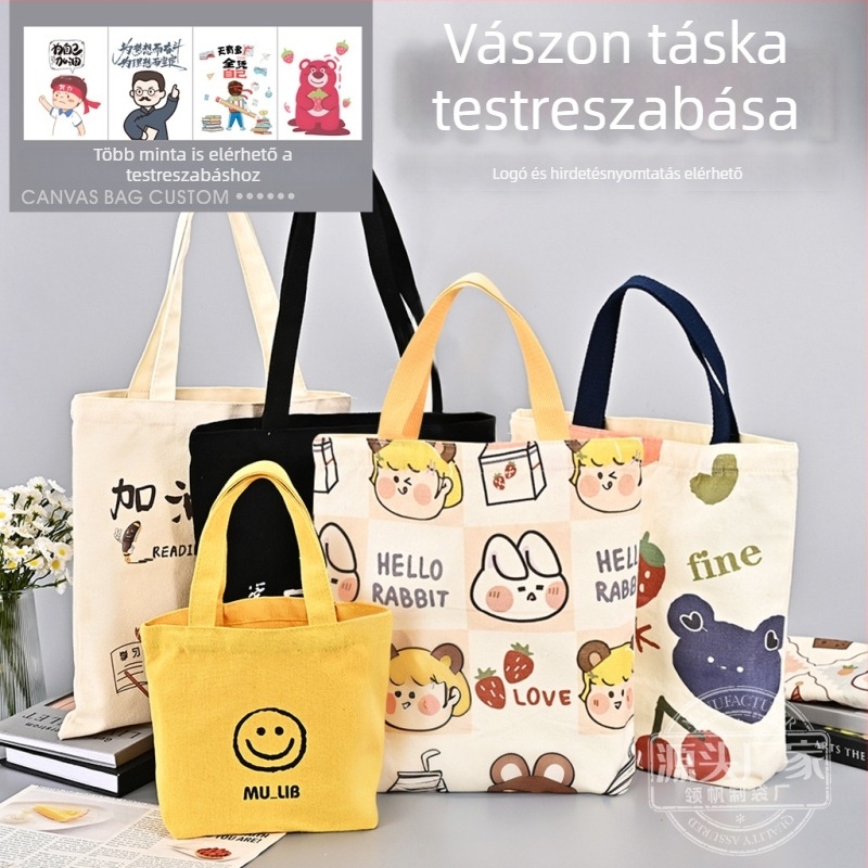 Személyre szabott vászontáska logóval, üres vállalati promóciós pamut táska, vállon átívelő bevásárló tote