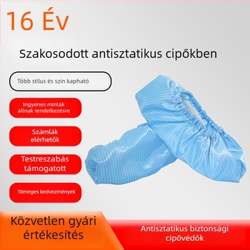 Antisztatikus cipővédők, porálló és újrafelhasználható, munkacipőkhöz, csíkos