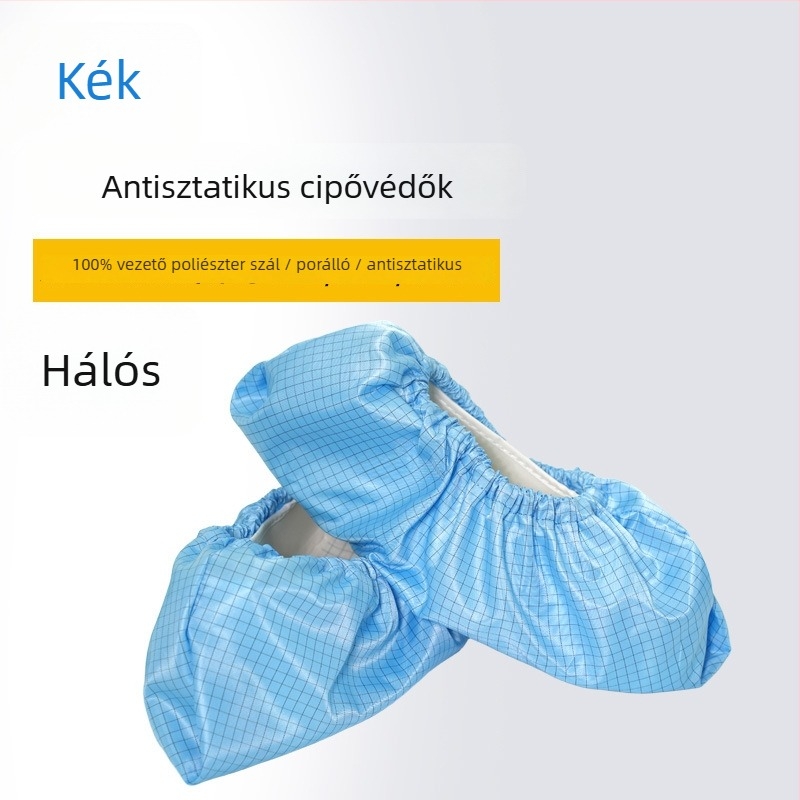 Antisztatikus cipővédők, porálló és újrafelhasználható, munkacipőkhöz, csíkos