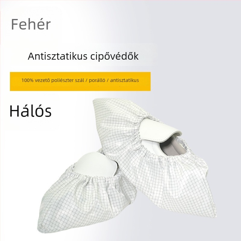 Antisztatikus cipővédők, porálló és újrafelhasználható, munkacipőkhöz, csíkos