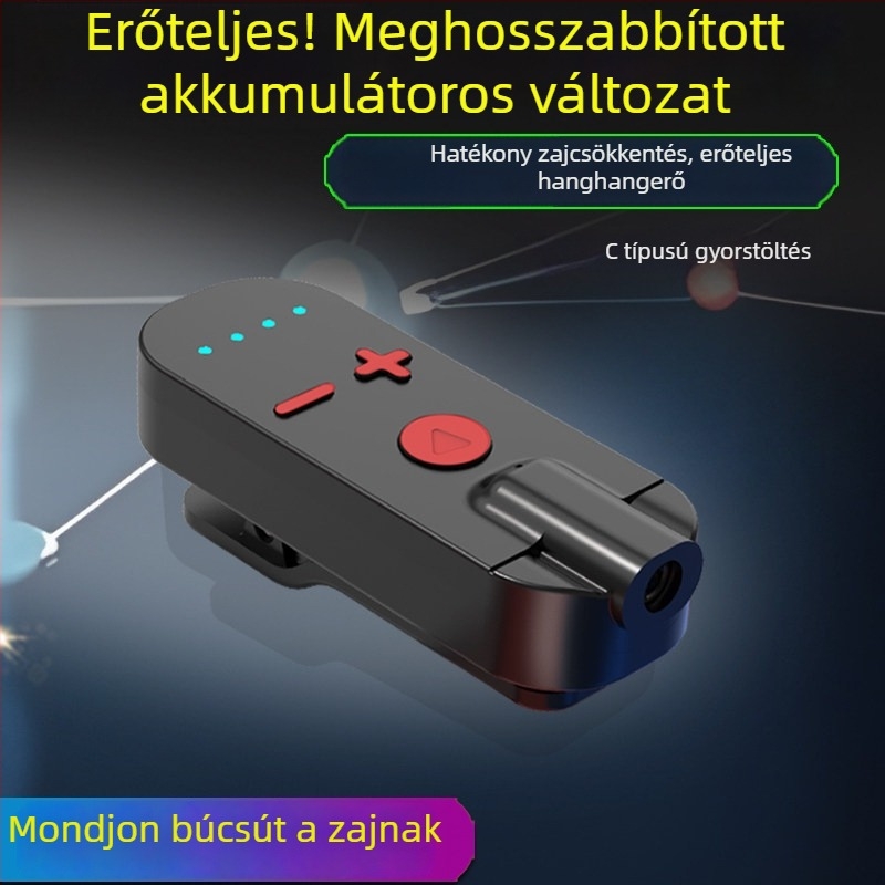 Csiptetős Bluetooth fülhallgató-vevő csontvezetéses technológiával, kiváló hangzás, zajcsökkentés, HD hívások és zenehallgatás