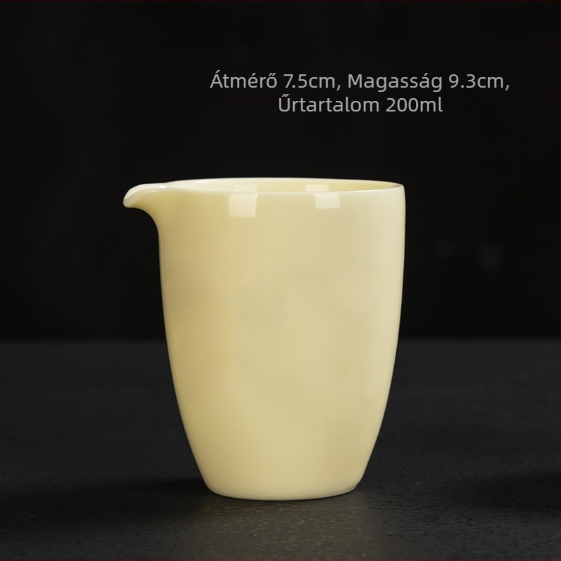 Gongfu teáskészlet fehér porcelánból, kerámia perforált filterrel