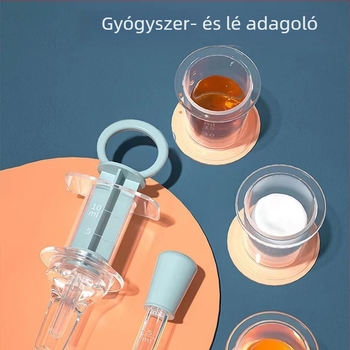Gyermekeknek szóló gyógyszeradagoló cseppentő-stílusú cső a víz és a gyógyszerek beadásához
