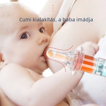 Gyermekeknek szóló gyógyszeradagoló cseppentő-stílusú cső a víz és a gyógyszerek beadásához