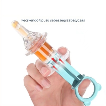 Gyermekeknek szóló gyógyszeradagoló cseppentő-stílusú cső a víz és a gyógyszerek beadásához