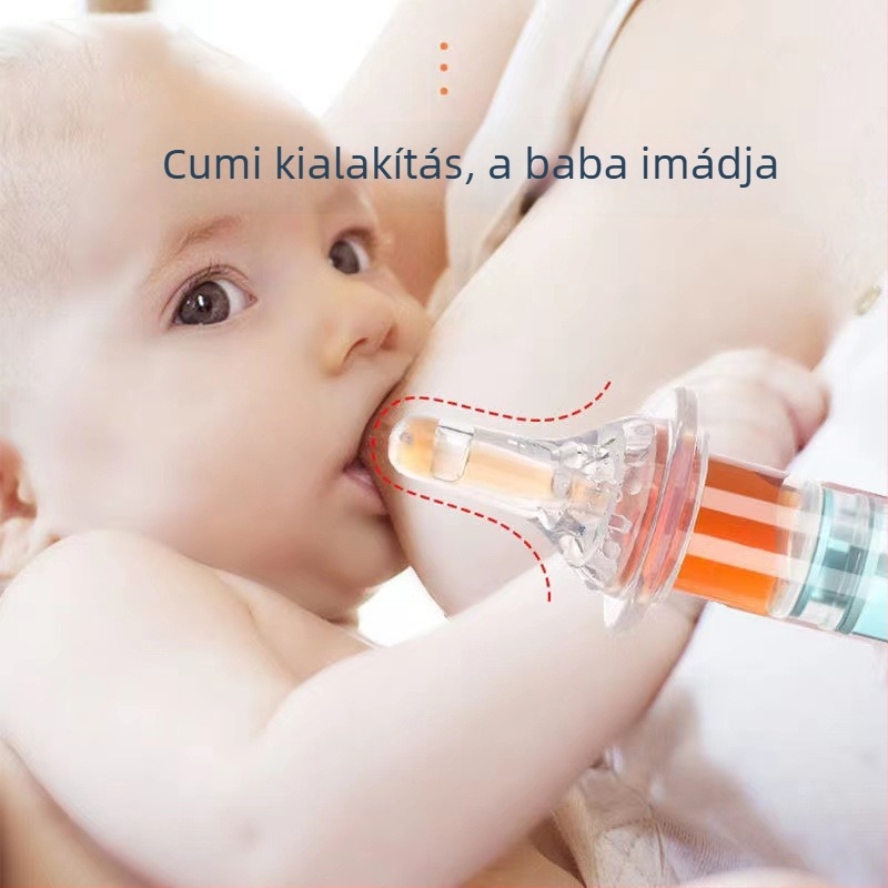 Gyermekeknek szóló gyógyszeradagoló cseppentő-stílusú cső a víz és a gyógyszerek beadásához