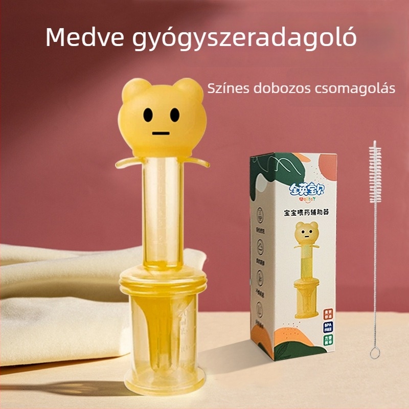 Gyermekeknek szóló gyógyszeradagoló cseppentő-stílusú cső a víz és a gyógyszerek beadásához
