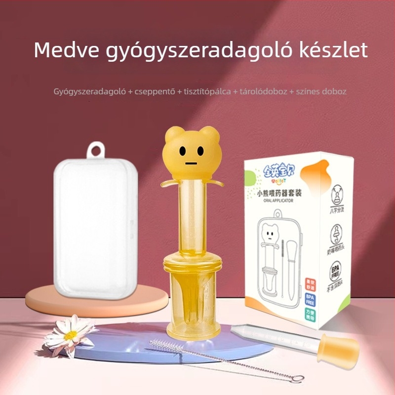 Gyermekeknek szóló gyógyszeradagoló cseppentő-stílusú cső a víz és a gyógyszerek beadásához