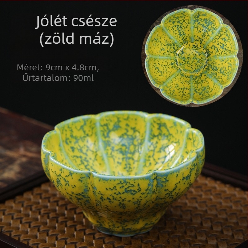 Jianzhan teáscsésze Tianmu mázzal, öt elemű porcelán teáscsésze, egy darab