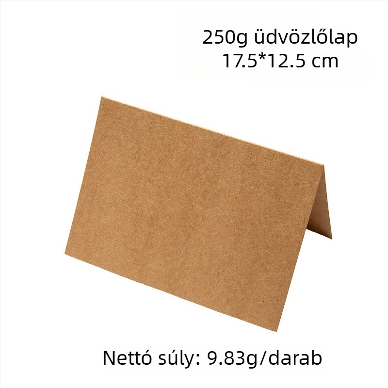 Kraft papír meghívó borítékok, üresek, öntapadós leválasztható papírral, méretek 13×18 cm és 15,8×10,8 cm