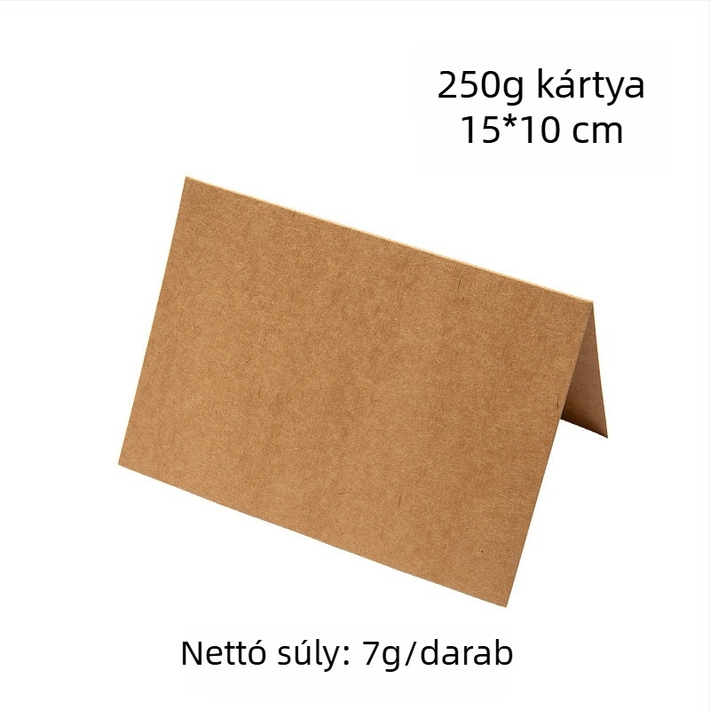Kraft papír meghívó borítékok, üresek, öntapadós leválasztható papírral, méretek 13×18 cm és 15,8×10,8 cm