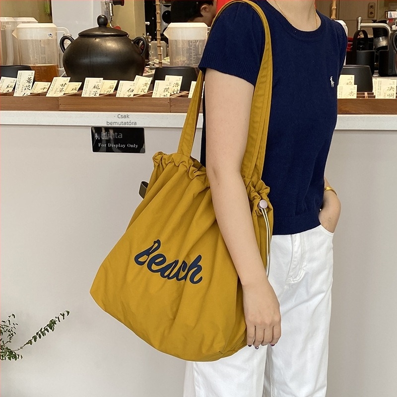 Nyári canvas női táska, casual, sokoldalú váll- és kézitáska, Koreai stílusú divat