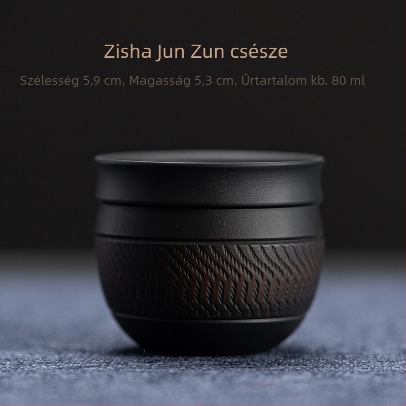 Jianzhan lila kerámiából készült teáscsésze – személyes, luxus Gongfu teához, uniszex, kis vintage darab