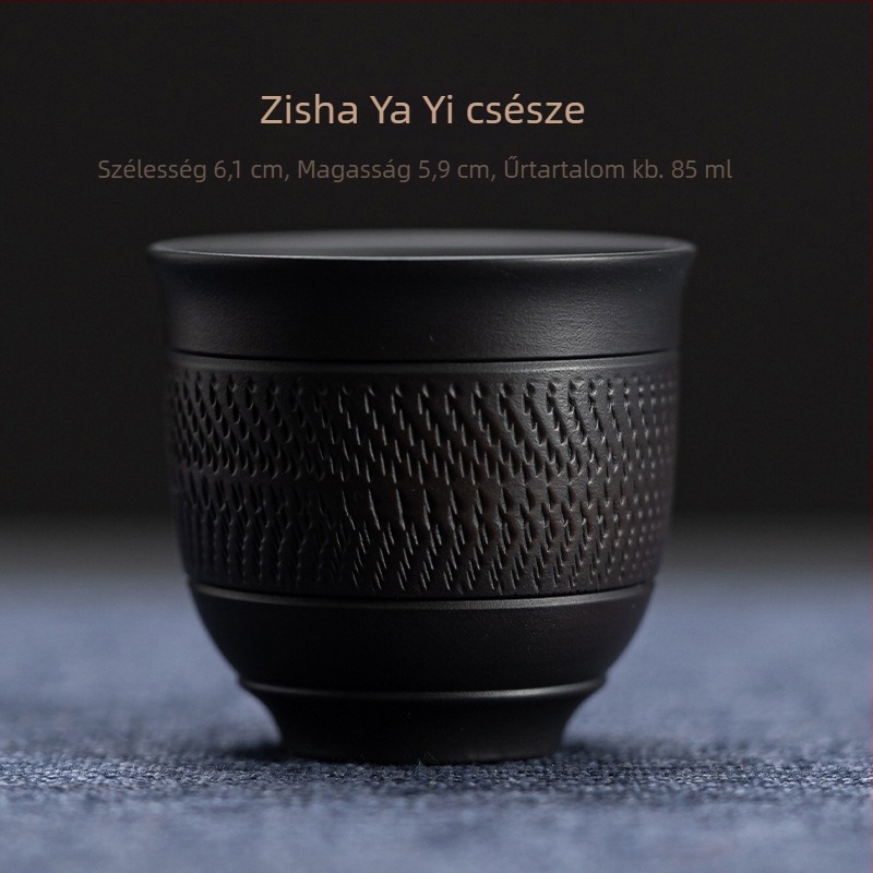 Jianzhan lila kerámiából készült teáscsésze – személyes, luxus Gongfu teához, uniszex, kis vintage darab