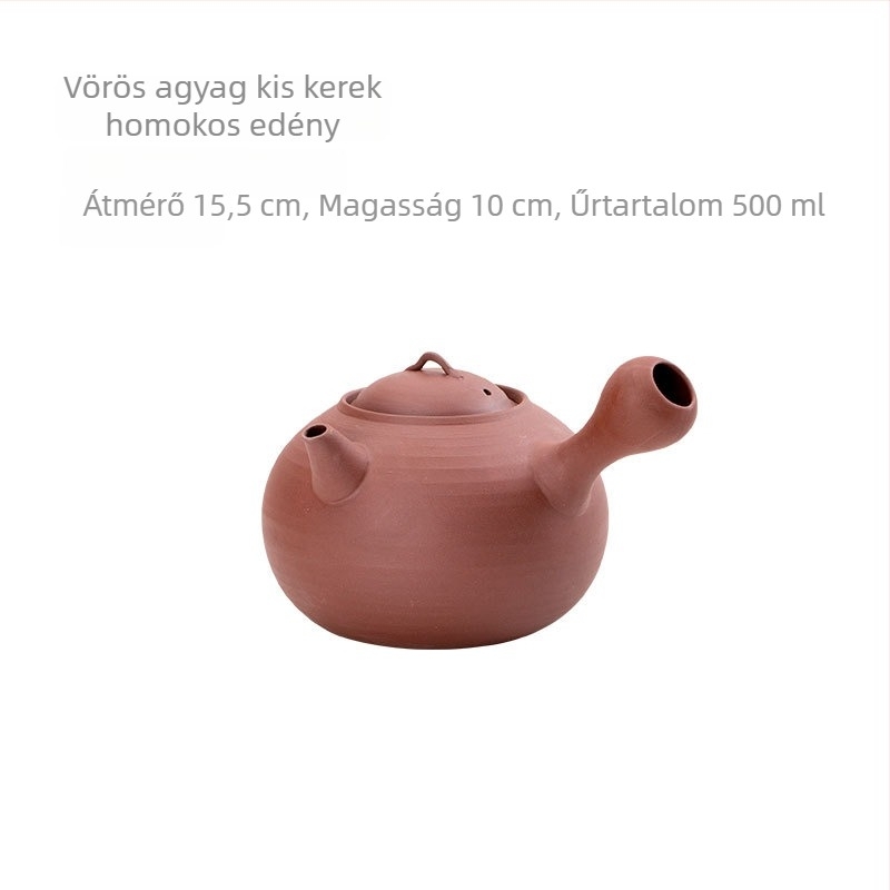 Kínai kézzel készített fehér agyag teafőző, kerámia, klasszikus stílus, kétfunkciós