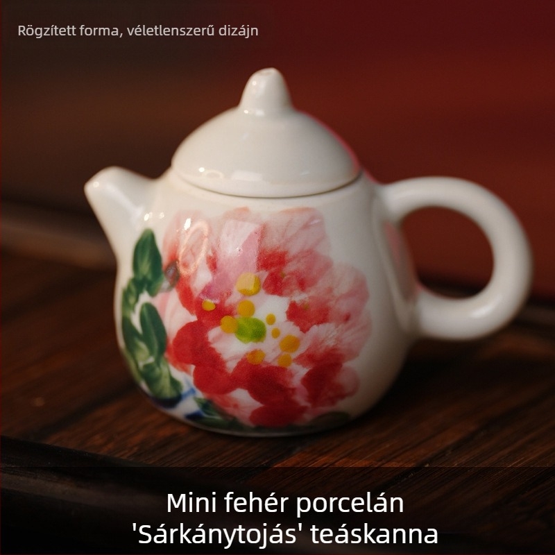 Mahjonghoz való kis teáskanna, Tea Pet, füstölő tartó, Jingdezhen kerámia, dekoratív darab a kung-fu tea ceremóniához
