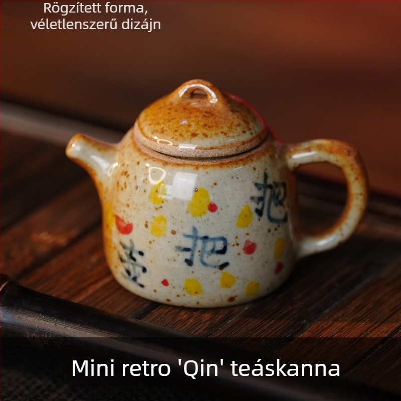 Mahjonghoz való kis teáskanna, Tea Pet, füstölő tartó, Jingdezhen kerámia, dekoratív darab a kung-fu tea ceremóniához