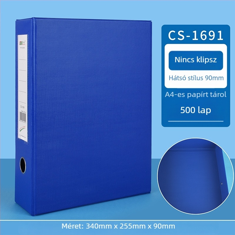 PVC A4-es irattartó doboz vezetői és pártépítési információkhoz – összecsukható tároló logóval, Creation márka, modellek 800/808/801/803/807/900
